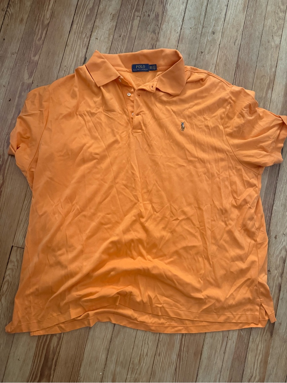 Polo by Ralph Lauren Bright Orange Short-Sleeve Polo with Embroidered Pony